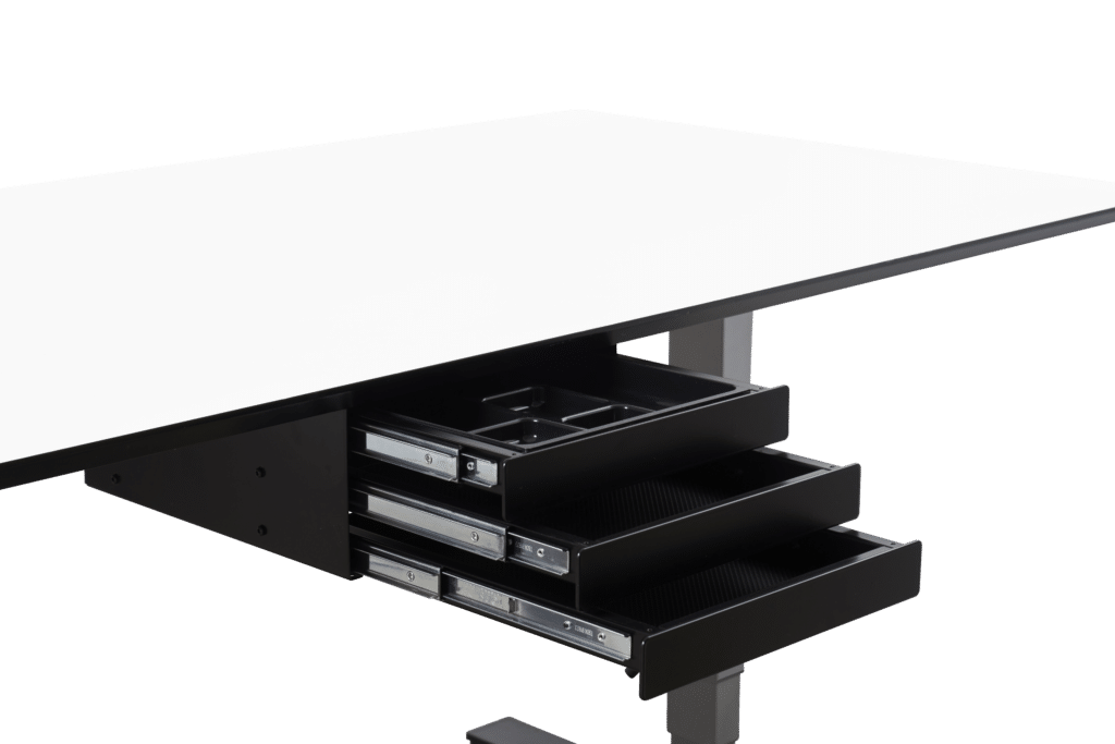 Bordskuffe Triple Narrow med tre skuffer under bord
