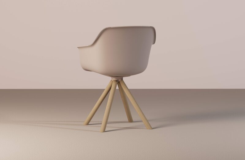 Lur Chair - Pyramid Wood Base - Image 6