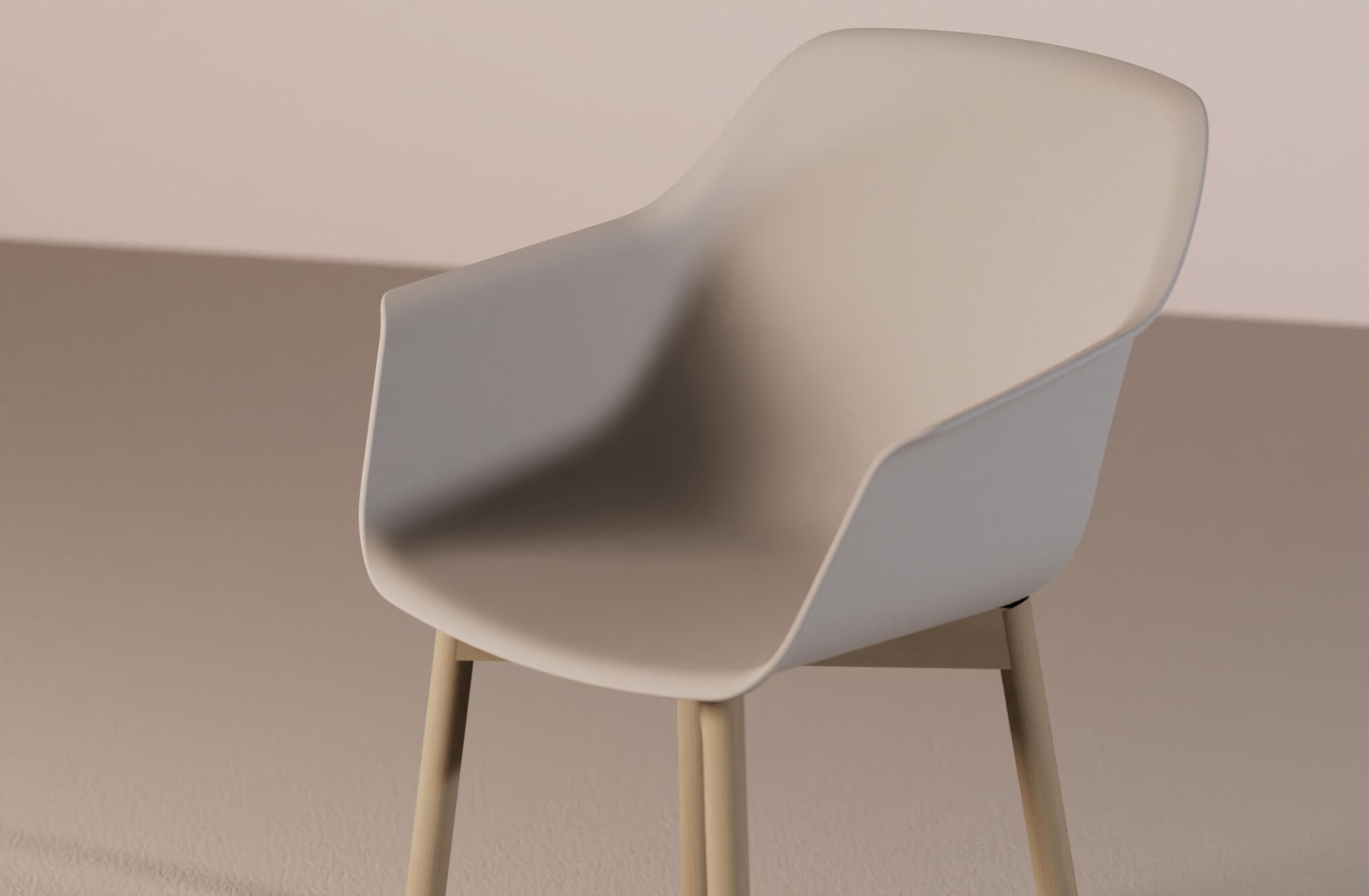 LUR 4 LEGS WOOD A CARCASA POLIPROPILENO