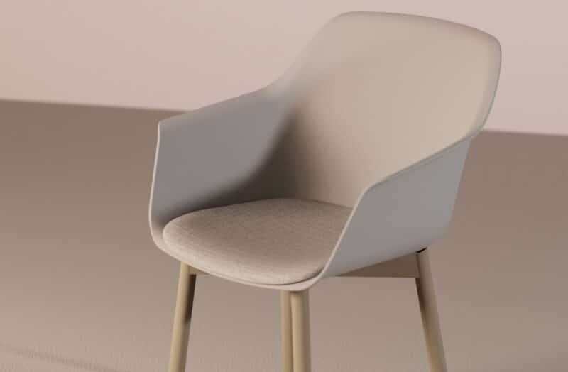 Lur Chair - 4 legs Wood - Billede 7