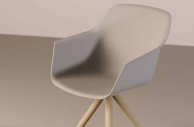 Lur Chair - Pyramid Wood Base - Image 10
