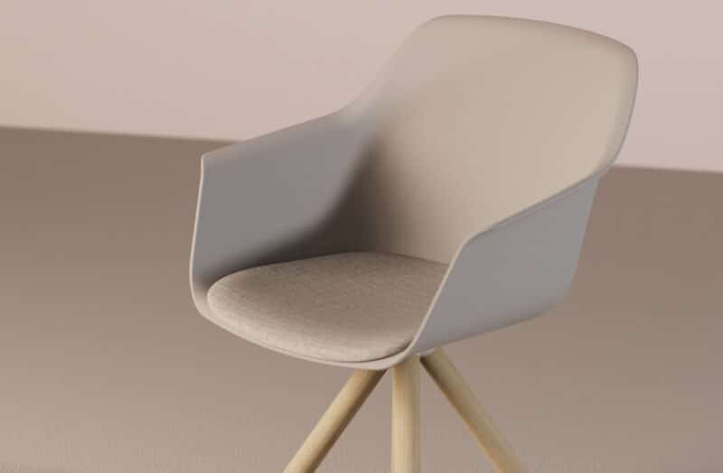 Lur Chair - Pyramid Wood Base - Image 9