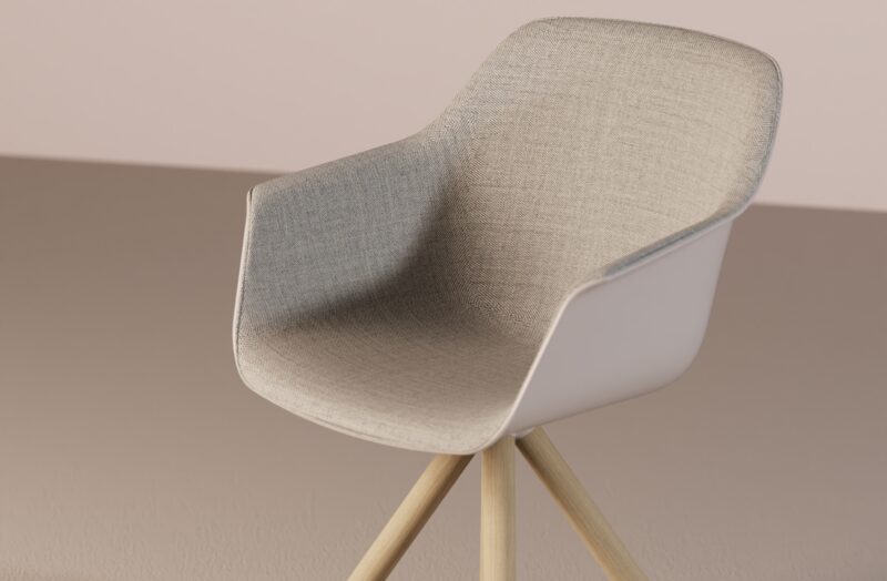 Lur Chair - Pyramid Wood Base - Image 8