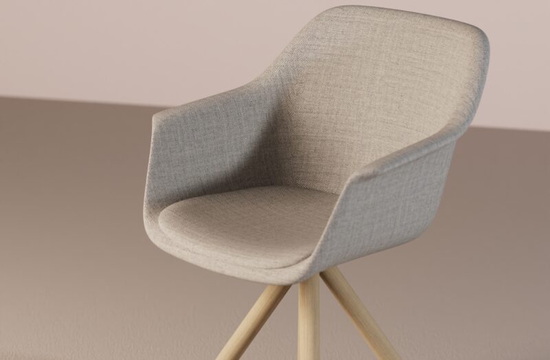 Lur Chair - Pyramid Wood Base - Image 7