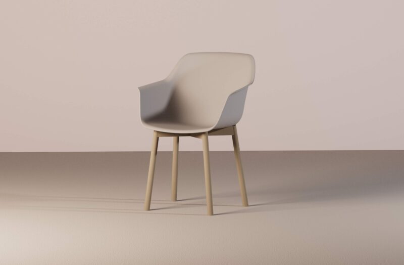 Lur Chair - 4 legs Wood - Billede 3