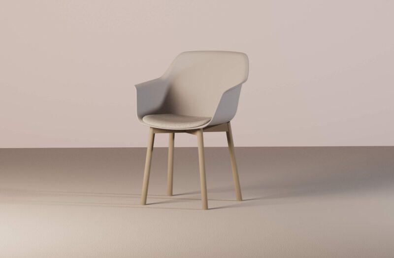 Lur Chair - 4 legs Wood - Billede 5