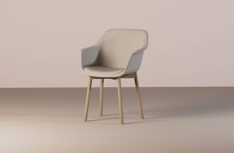 Lur Chair - 4 legs Wood - Billede 2