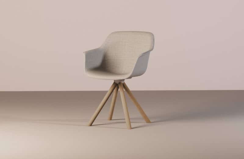 Lur Chair - Pyramid Wood Base - Image 3