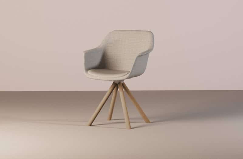 Lur Chair - Pyramid Wood Base - Image 2