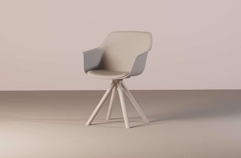 Lur Chair - Pyramid Aluminium Base - Image 4