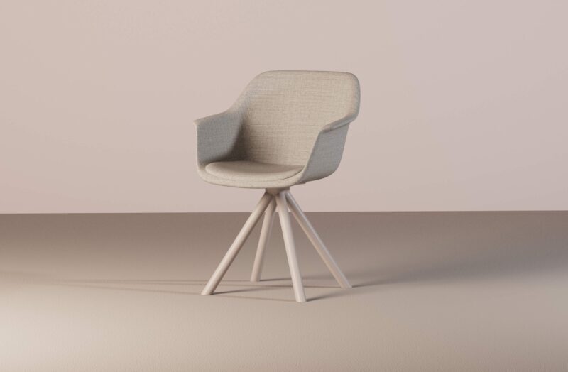 Lur Chair - Pyramid Aluminium Base - Image 2