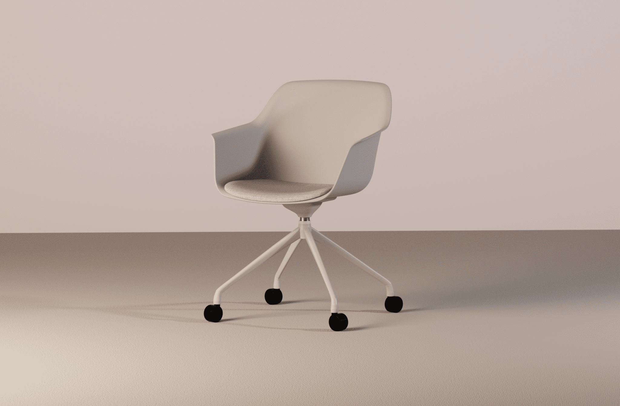 LUR_Swivel with Castors_B_TapizadoGalleta
