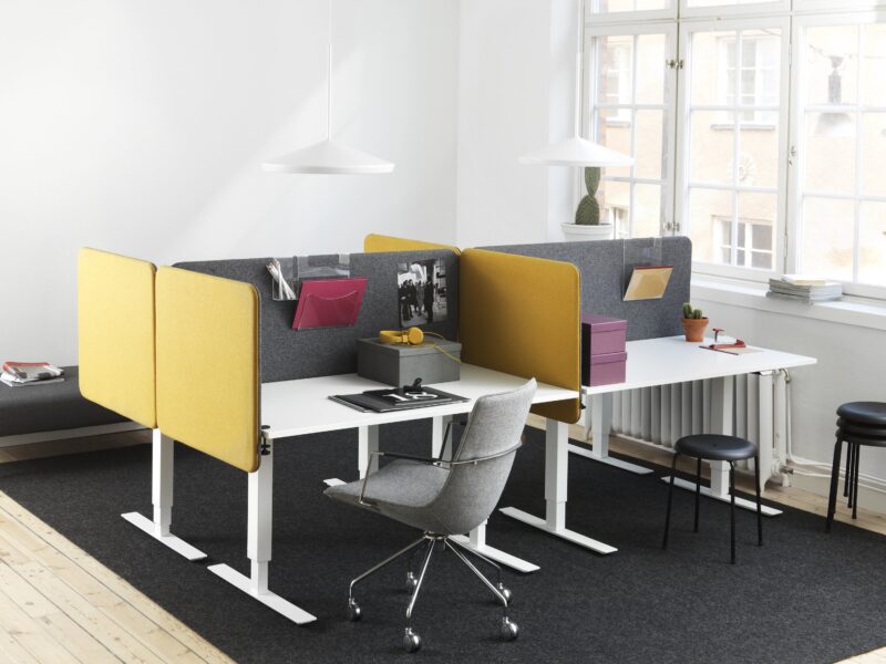Softline Desk Screen - Suspended Desk Cubicle - Billede 2
