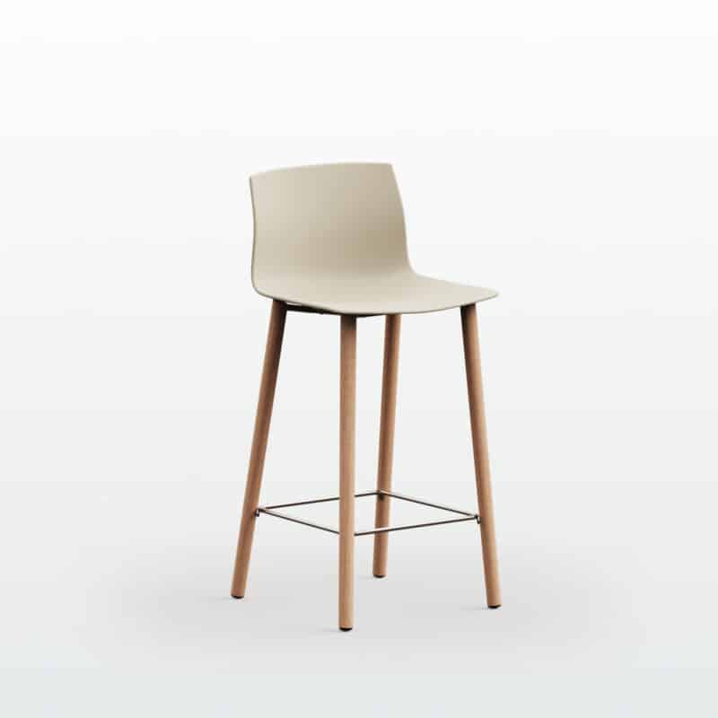 Kabi Stool - Wood Legs - Image 4