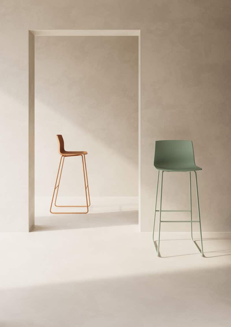 Kabi Stool - Sled Base - Image 2