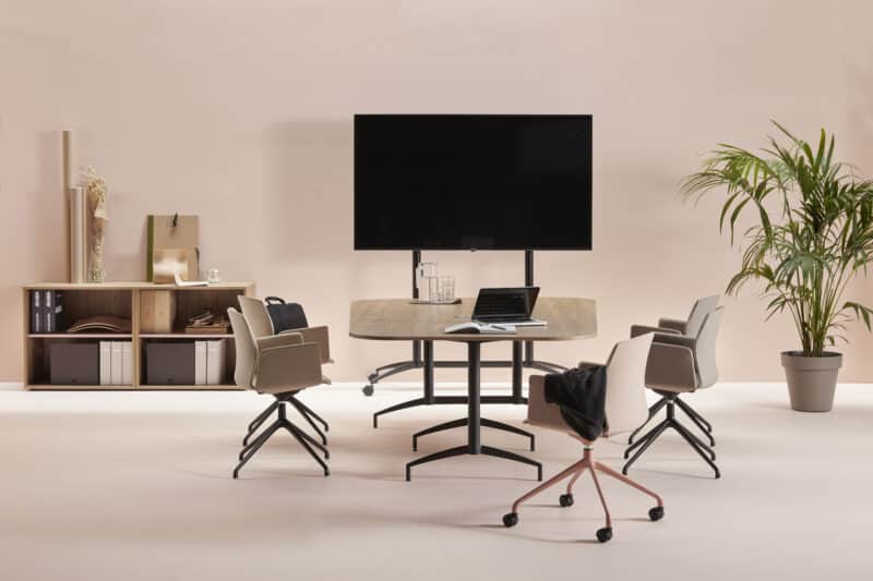 Kabi Armchair - Swivel Castors - Image 7