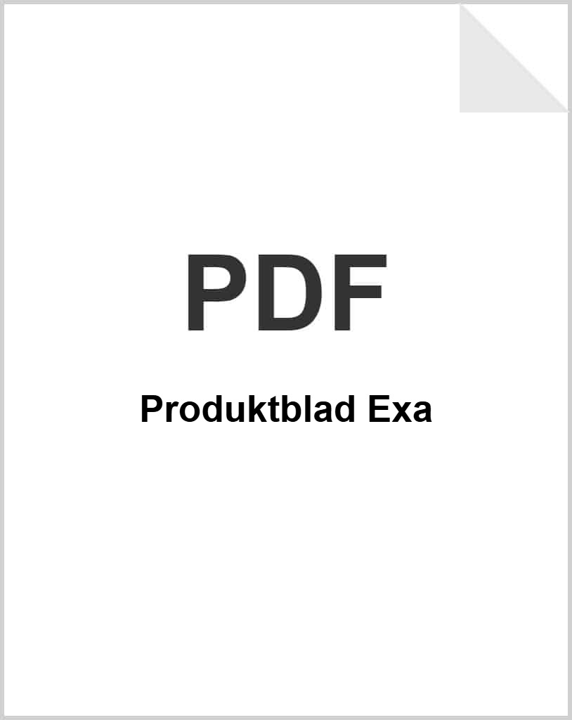 Produktblad Exa som PDF