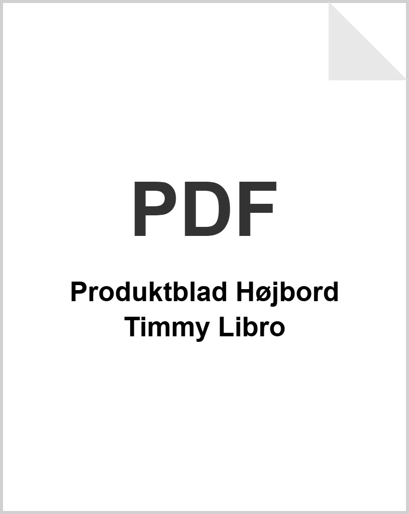 Produktblad Højbord Timmy Libro som PDF