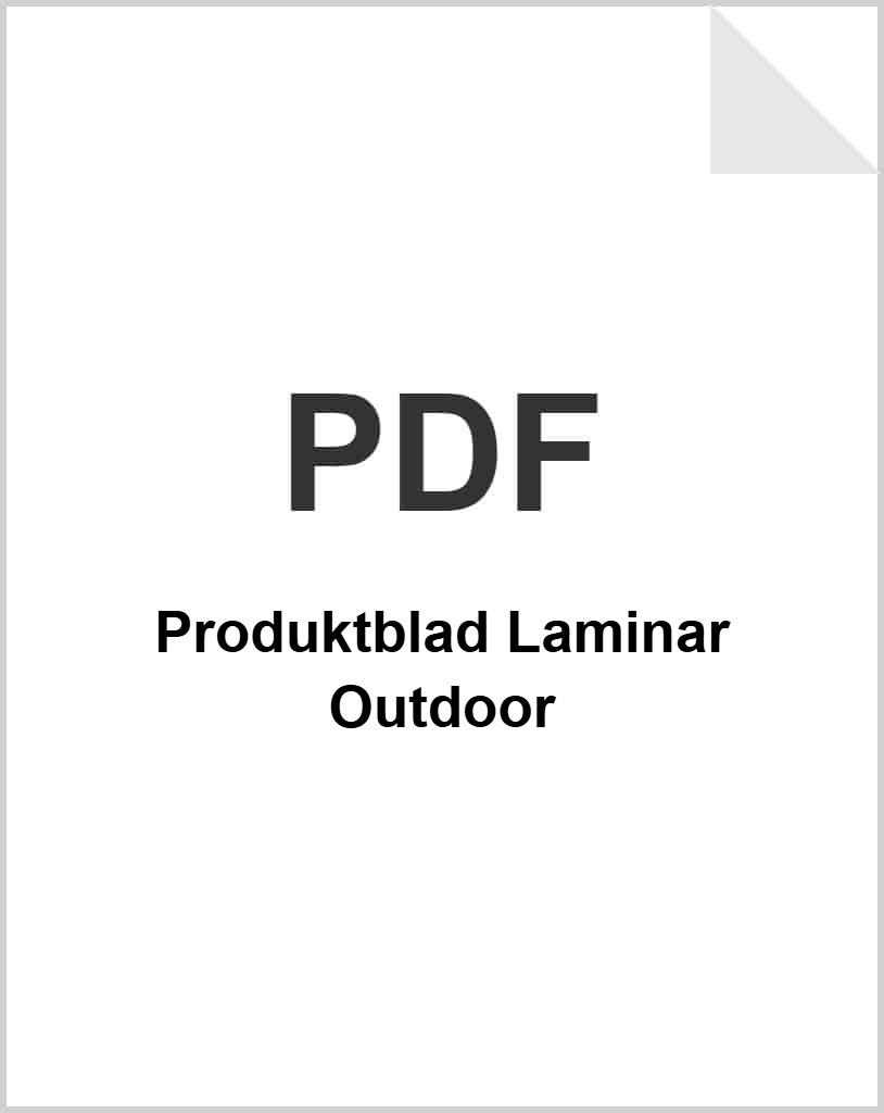 Produktblad Laminar Outdoor som PDF