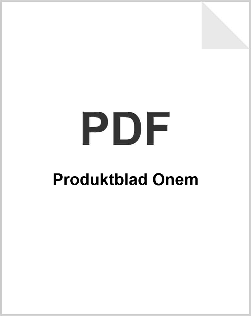 Produktblad Onem som PDF