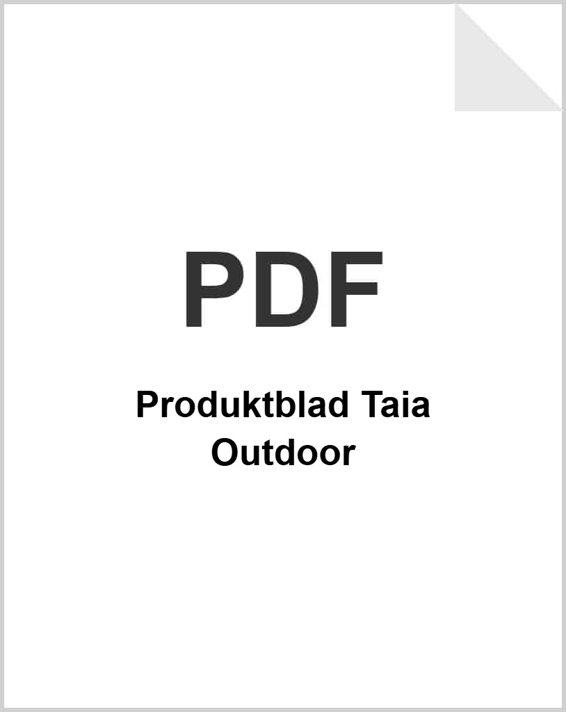 Produktblad Taia Outdoor som PDF