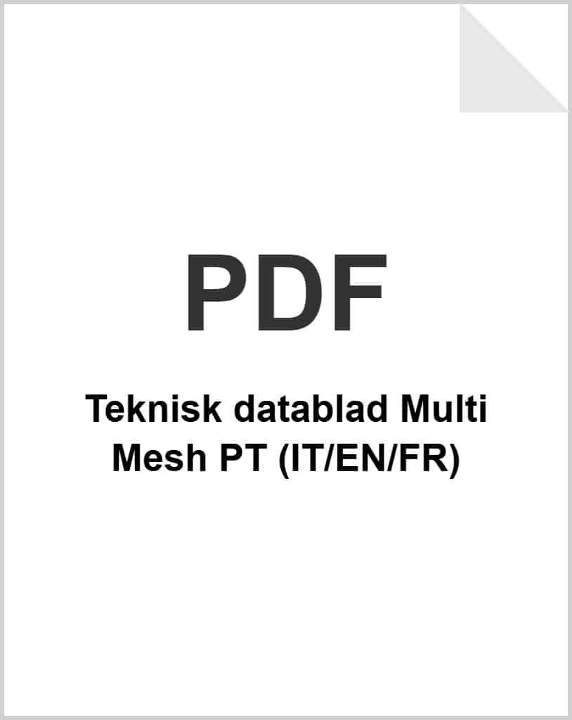 Teknisk datablad Multi Mesh PT (IT/EN/FR) som PDF